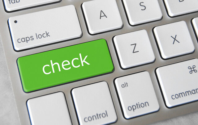 Checken als Tastatur-Knopf