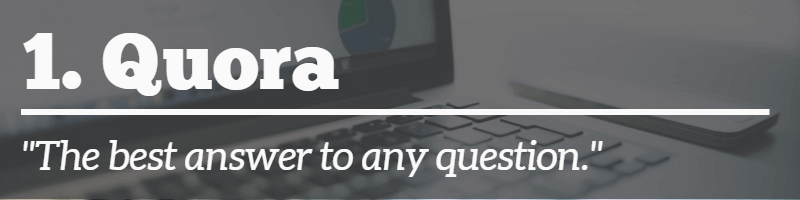 Quora banner